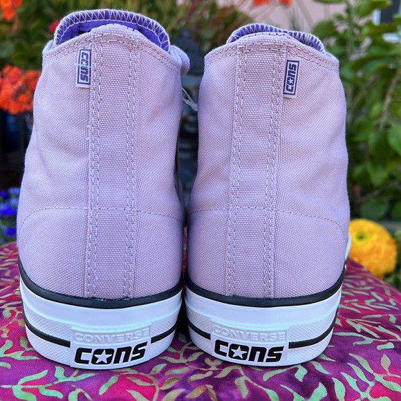 New Converse Pink & Purple CTAS Pro Hi Top Sneakers - Picture 6 of 17